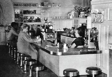 The Depot lunch counter in 1953