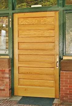 Reconditioned waiting room door